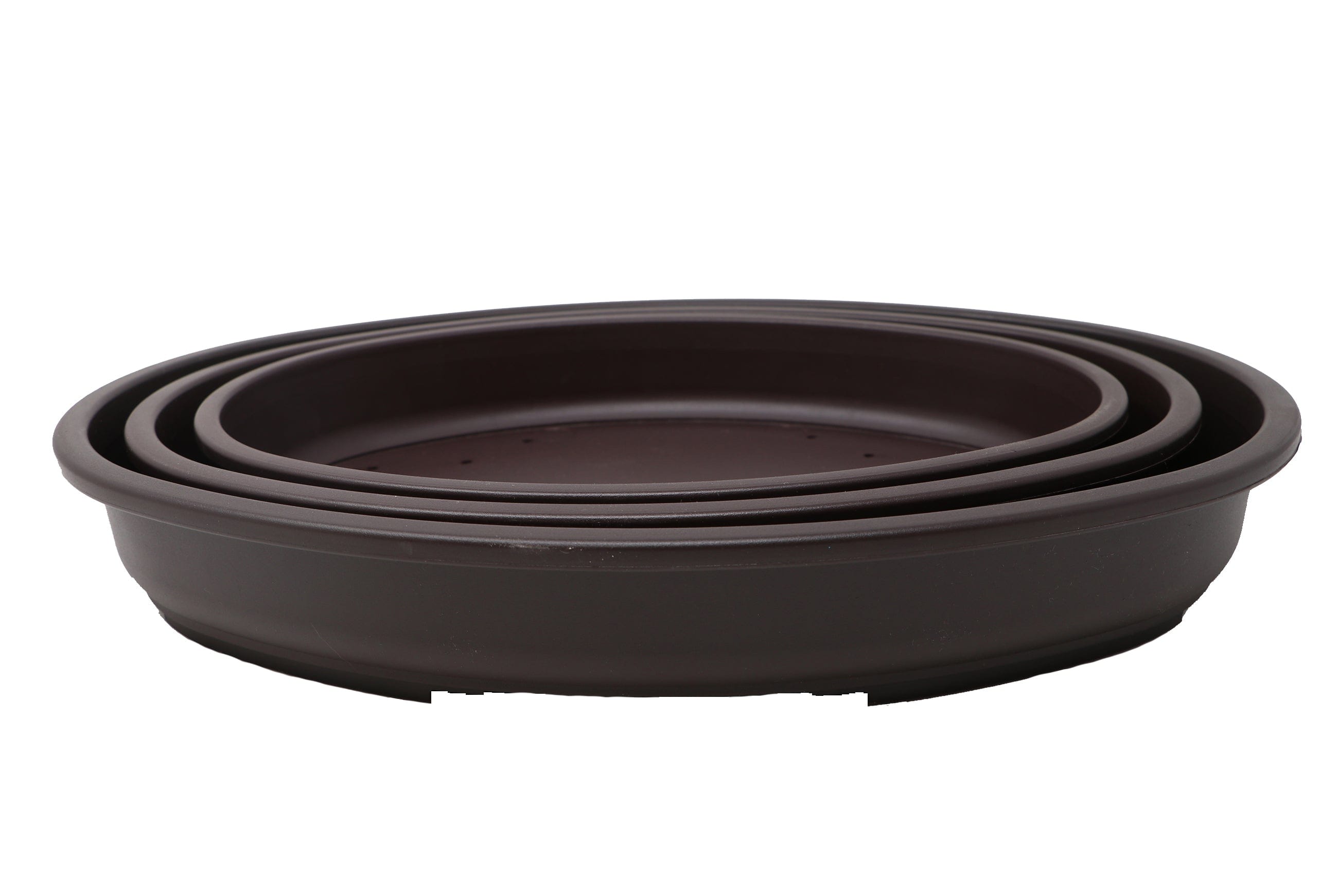 Oval Shallow Brown Plastic Forest Bonsai  Training  Pot  