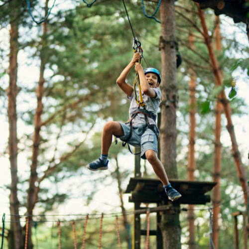 Image of Venturer Scout doing an adventure sport