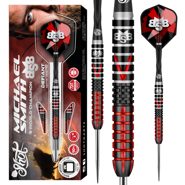 Shot Michael Smith Tenacious Darts, 90% Tungsten