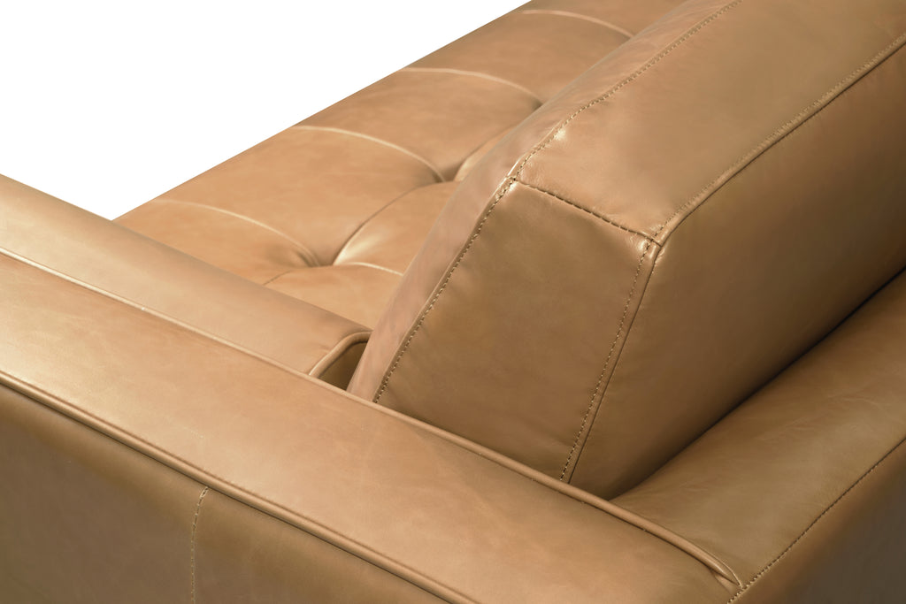 capsule home freeman leather sofa