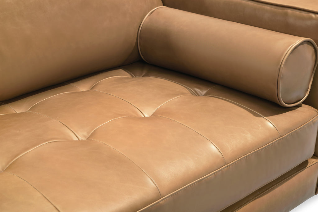 capsule home freeman leather sofa
