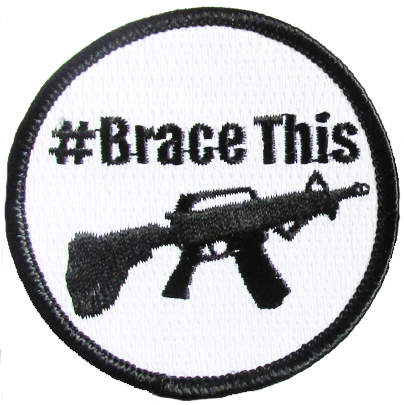 #Brace This white