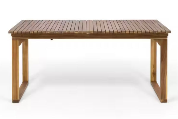 Wood Modern Outdoor Expandable Dining Table