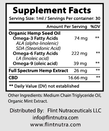 Hemp Extract 500 THC FREE 1oz