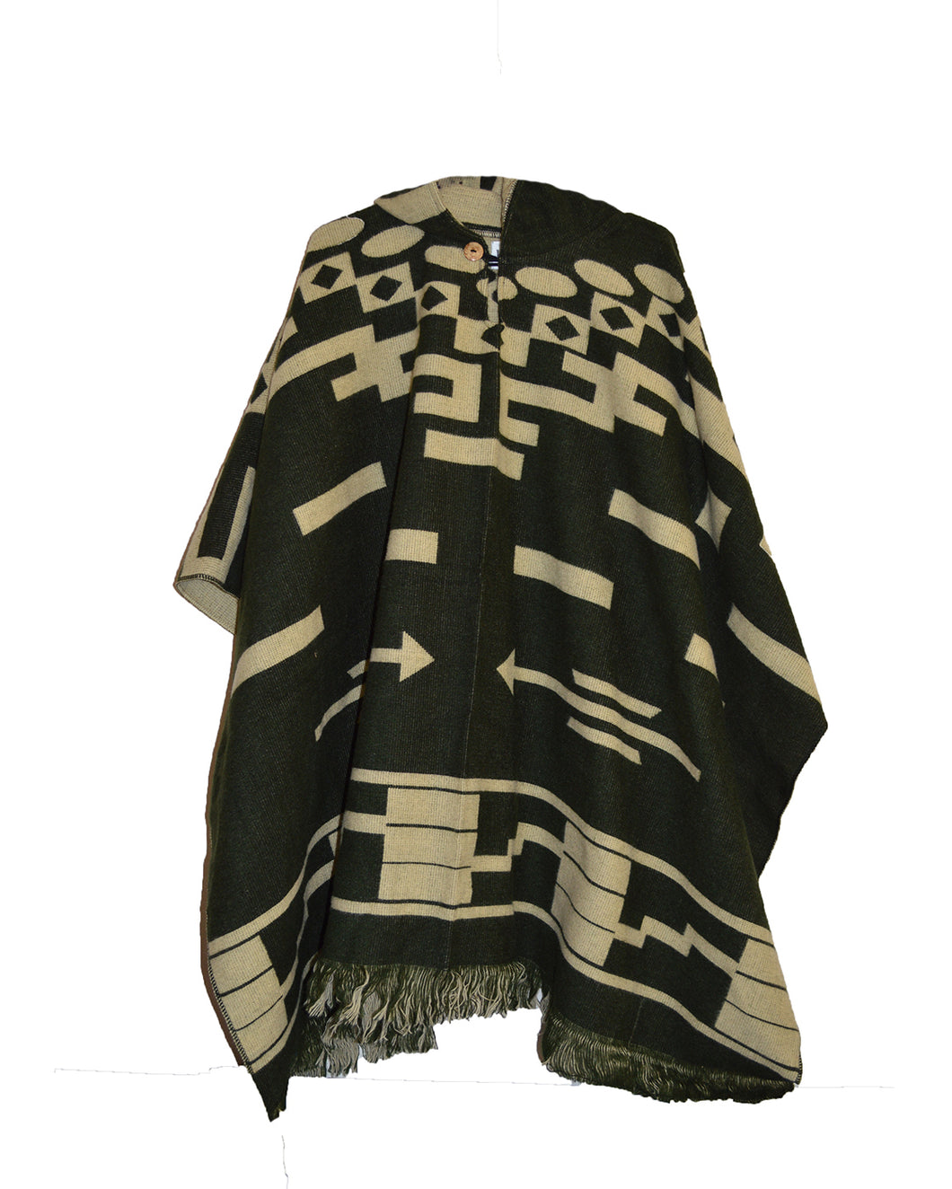 Mexican Style Hand Made Hooded Blanket Poncho KGM Accessories