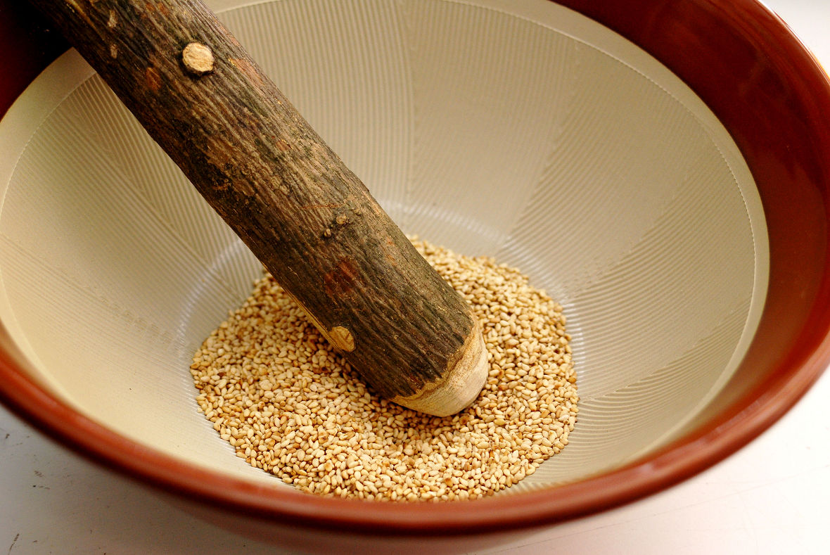 Sesame is something essential for Japanese dishes