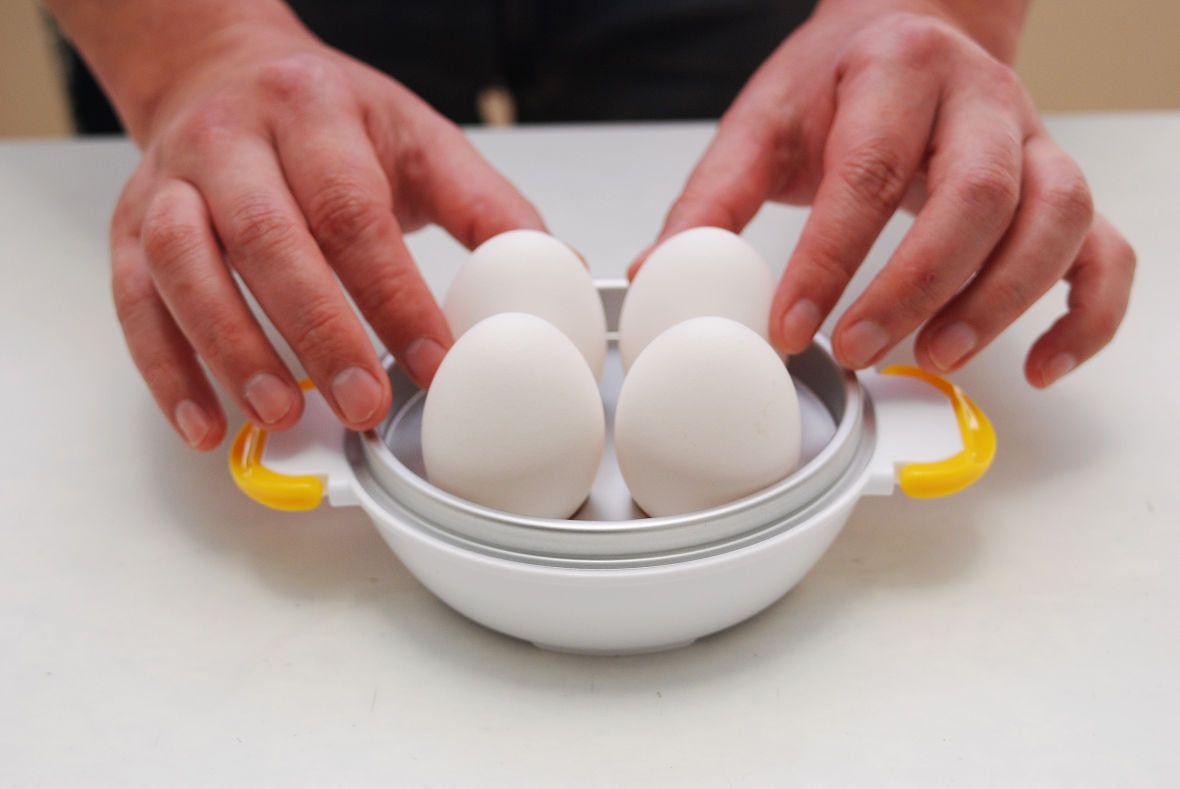 Convenient Egg Tools － Microwave Egg Boiler & Egg Cutter - Globalkitchen  Japan