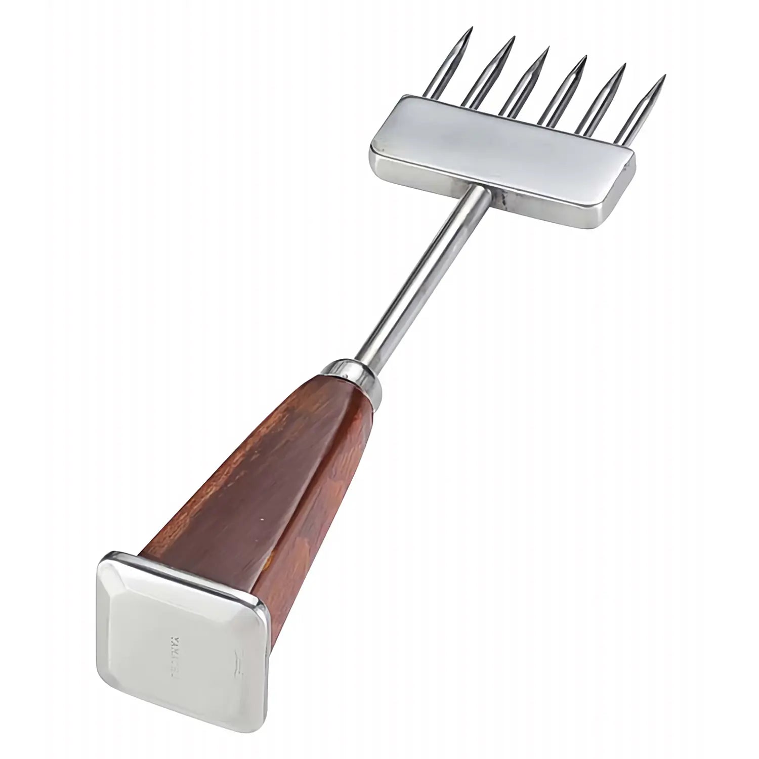 Viski 3 Pronged Ice Pick, Wood Handle Stainless Steel Ice Shaper