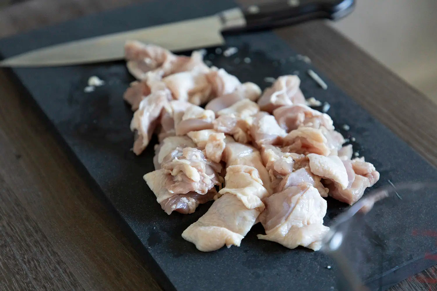 Cut chicken