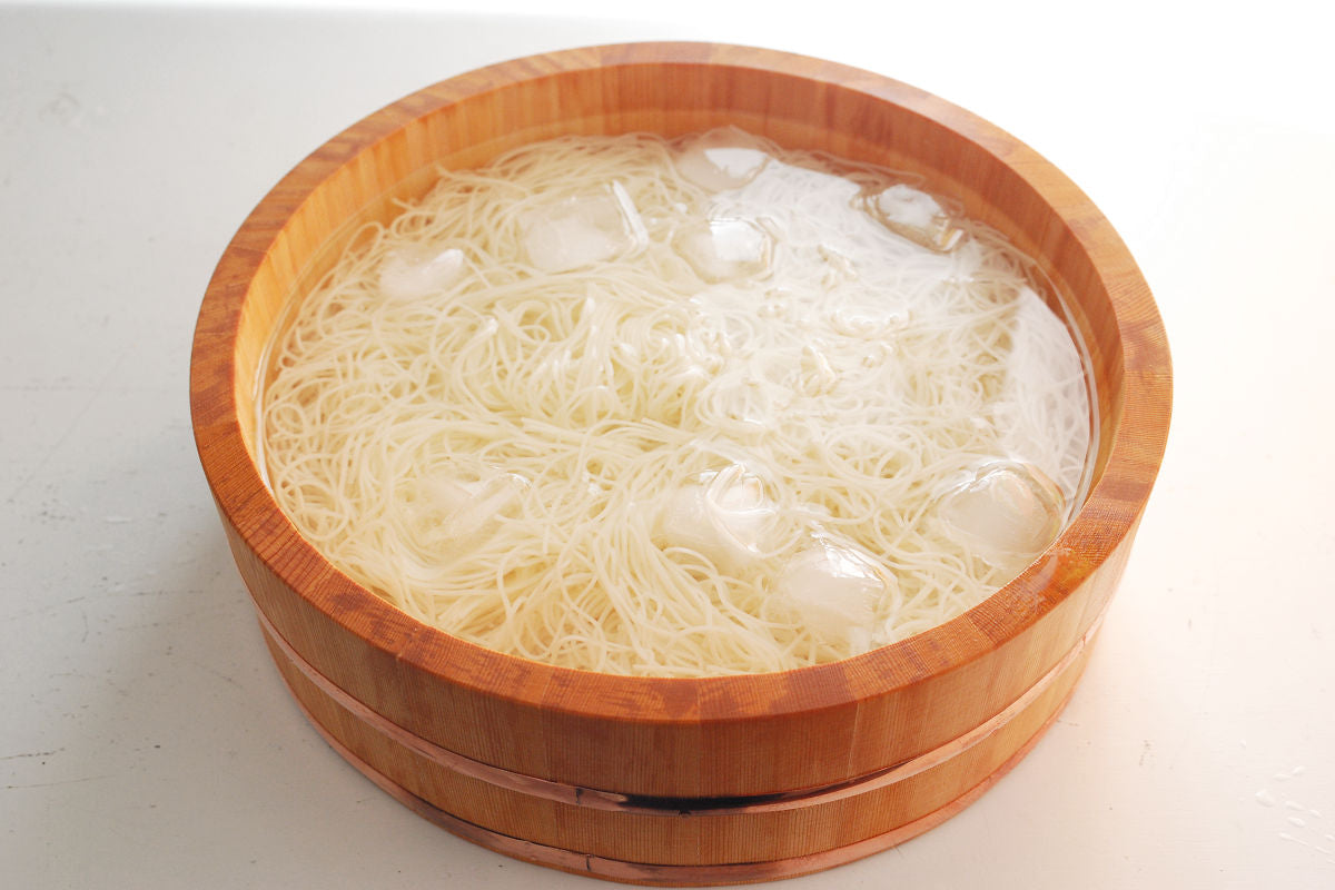 The first one is “Somen noodle” as the traditional food on this day.