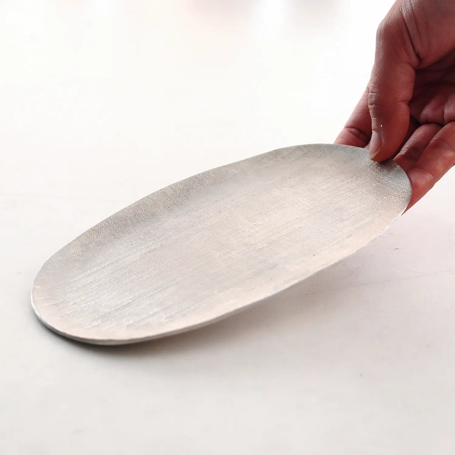 Nousaku Nunome Tin Long Plate - Image 3