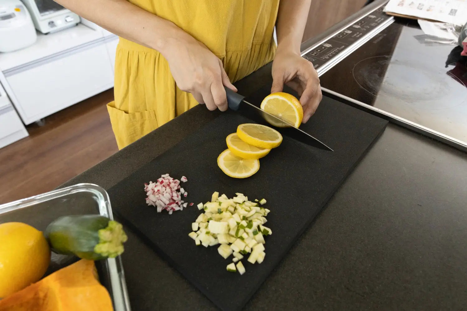 Japanese rubber cutting board Dishwasher Safe Bendable Synthetic