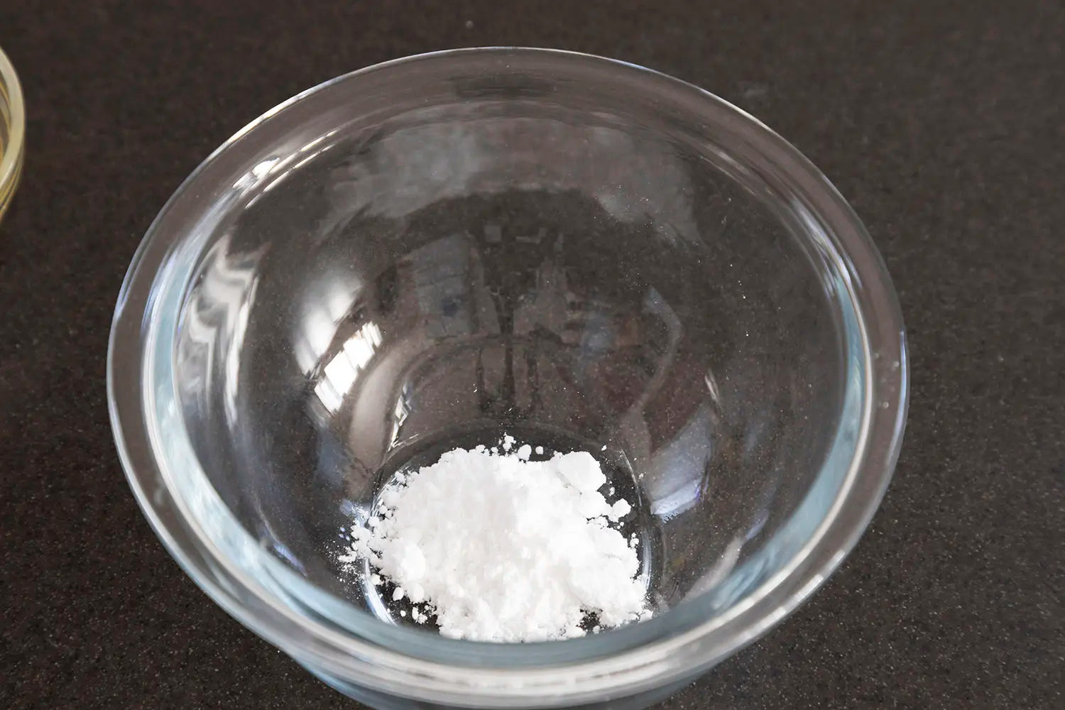 Bowl of powdered sugar