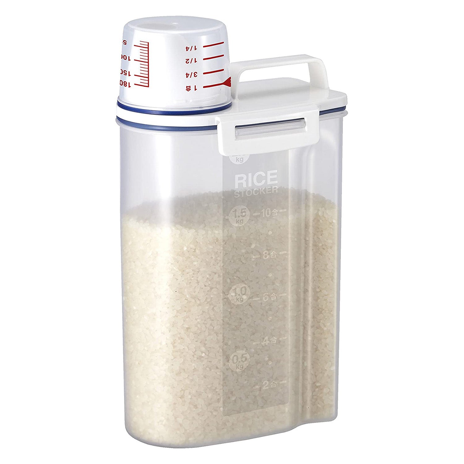 Buy Plastic Airtight Rice Storage Container With Wheel And Handle 10kg 15kg  Pp Rice Storage Container from Ningbo Ablespring International Trading Co.,  Ltd., China