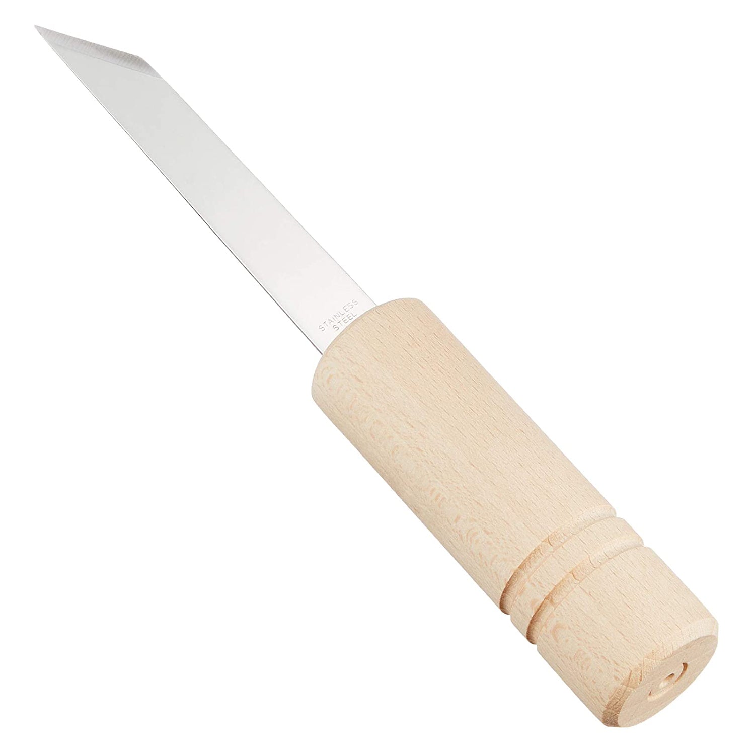 Wood Handle Oyster Knives Opener Stainless Steel Scallop Shell