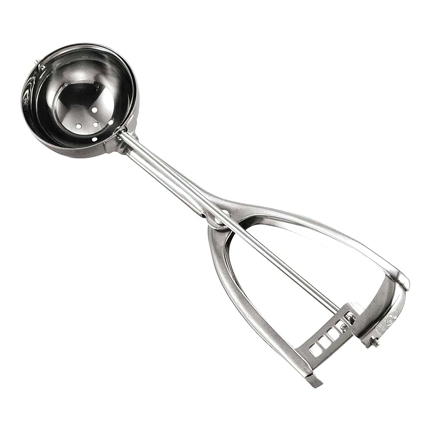 Hubert Ice Scoop Perforated Stainless Steel - 7 3/4 L x 2 W