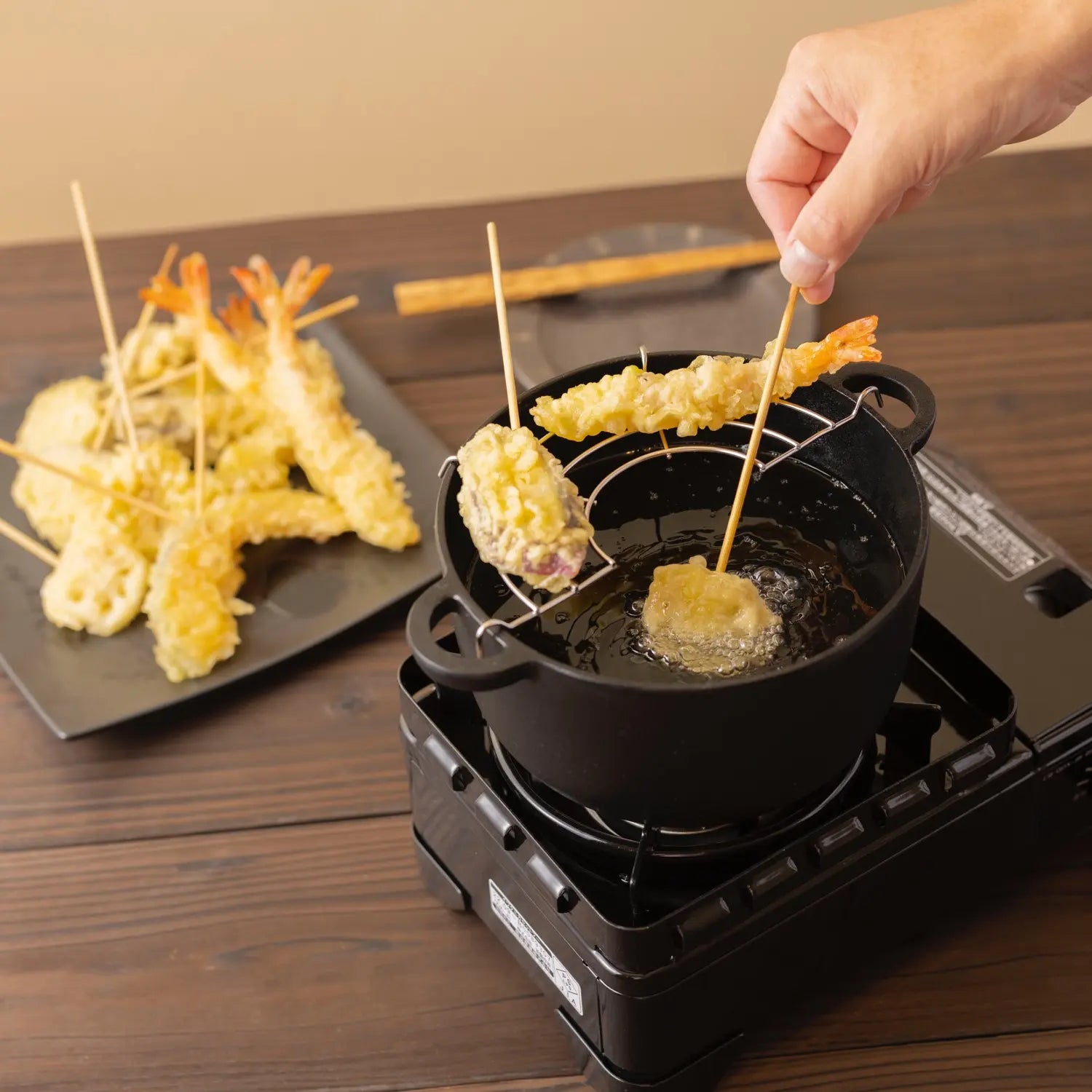 Japanese Tempura Frying Pan Non stick Pan Fuel saving - Temu