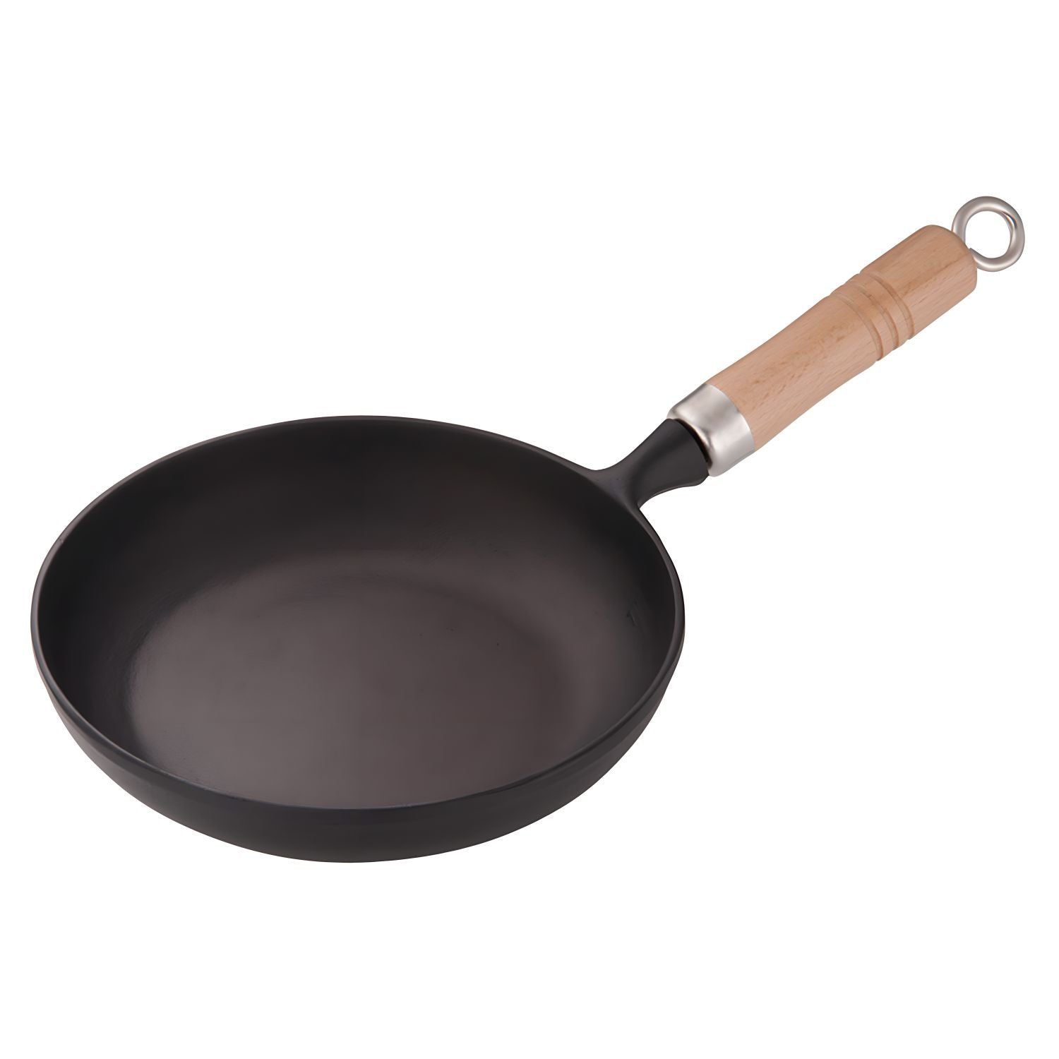 Cast Iron Frying Pan With Wodden Handle Nonstick Omelet Pan - Temu