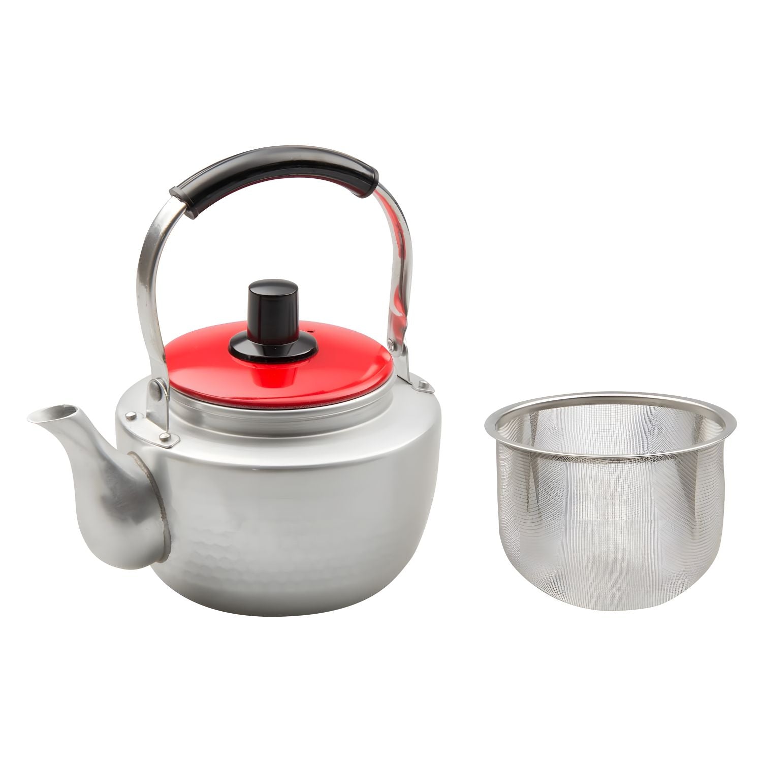 Asahi Copper Kyusu Teapot with Filter (Horizontal Rattan Handle