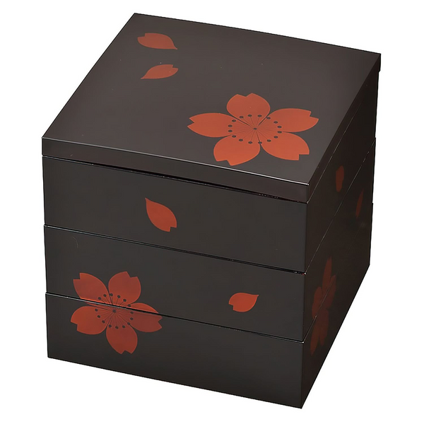 Miyamoto Plastic 3-Tier Jubako Box Sakura