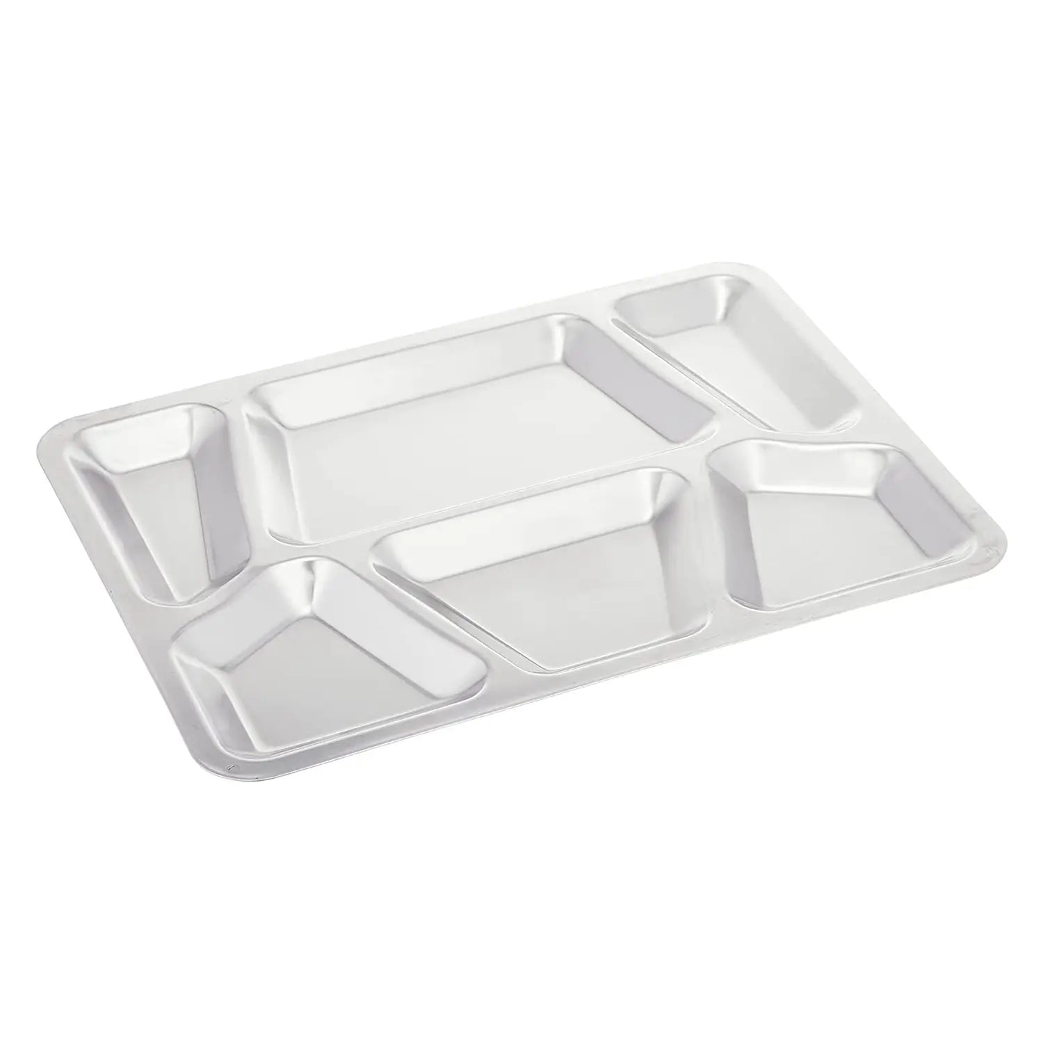 Nihon Metal Works Eco Clean Stainless Steel 6 Compartments Lunch Tray  NEK0401 - Globalkitchen Japan