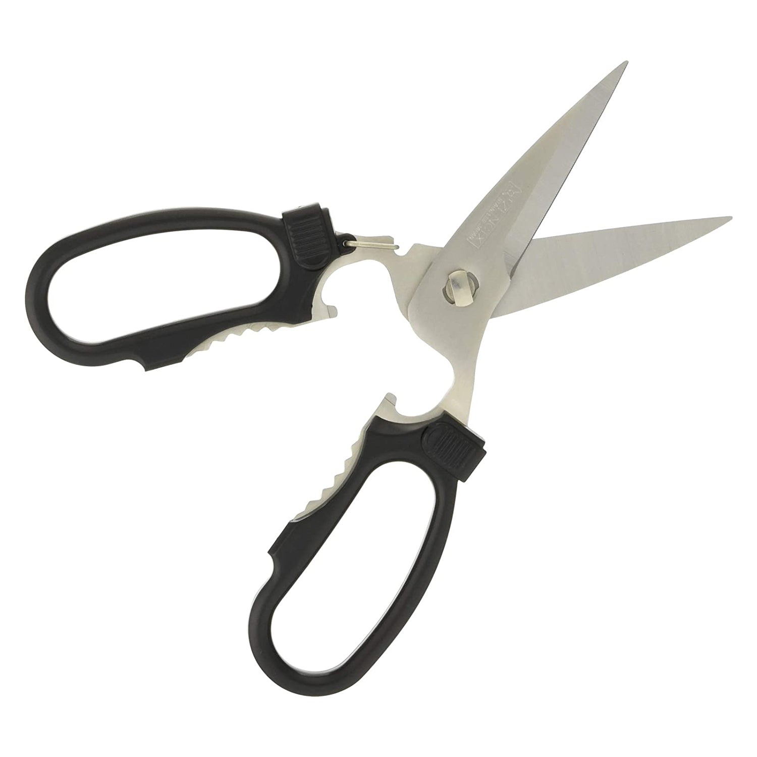 CANARY All Purpose Industrial Scissors with Cover 6.5 [Straight Blade],  Made in JAPAN, Heavy Duty Razor Sharp Japanese Stainless Steel Blade, Black
