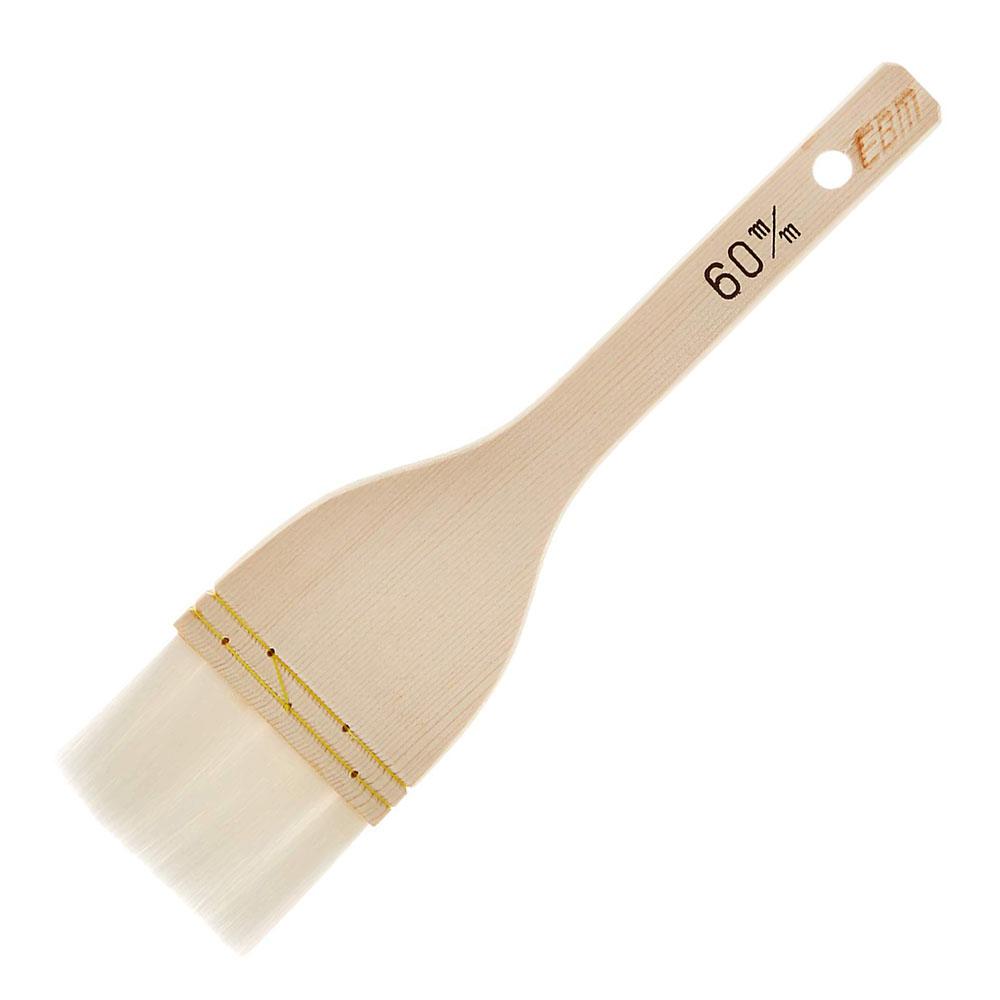 Thin Lacquered Wooden Horse Hair Sauce Brush 8.5