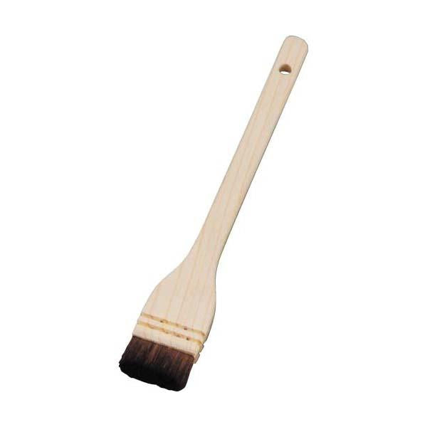 Thin Lacquered Wooden Horse Hair Sauce Brush 8.5