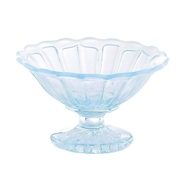 Hirota Glass Yukinohana Sundae Bowl Blue