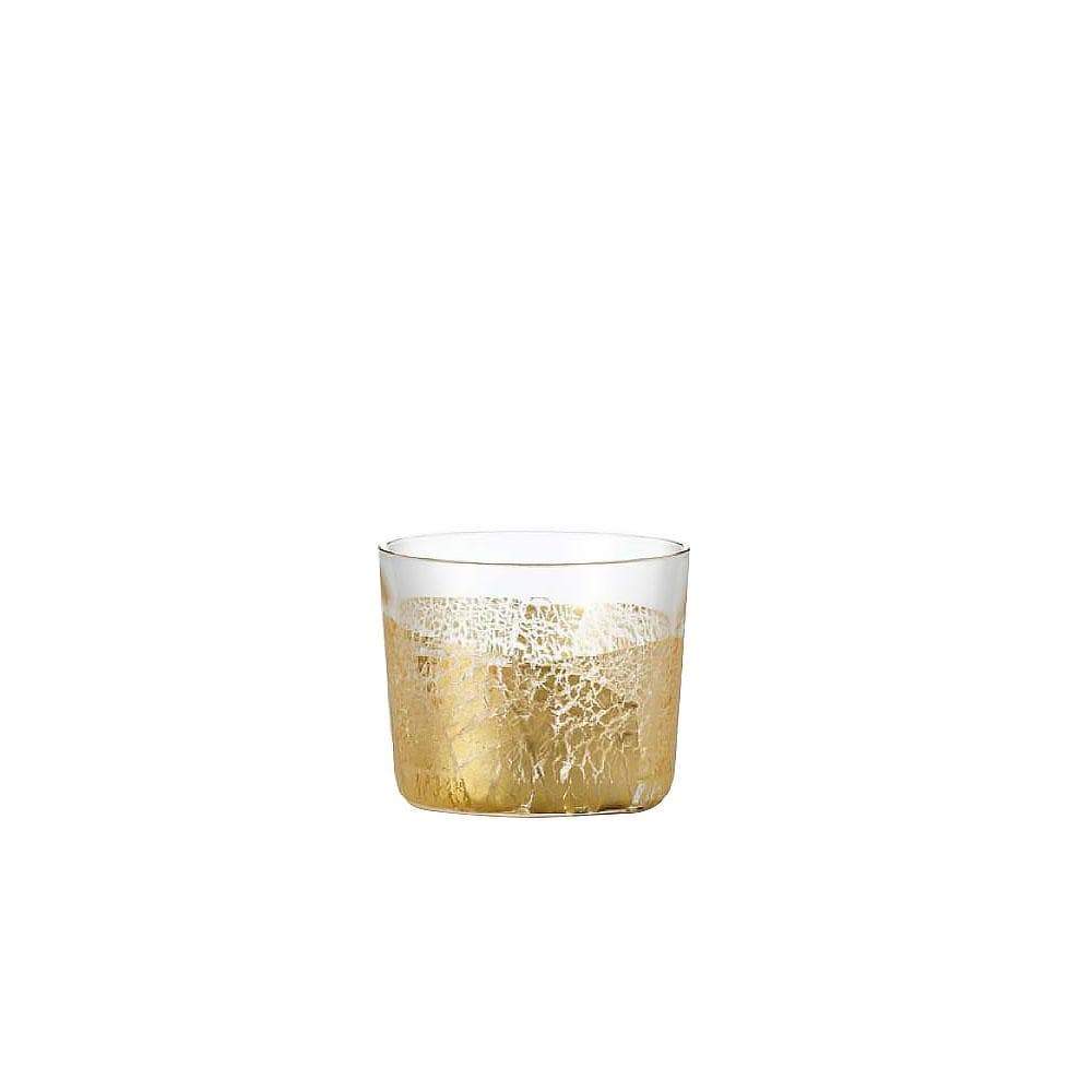 gold glass cups