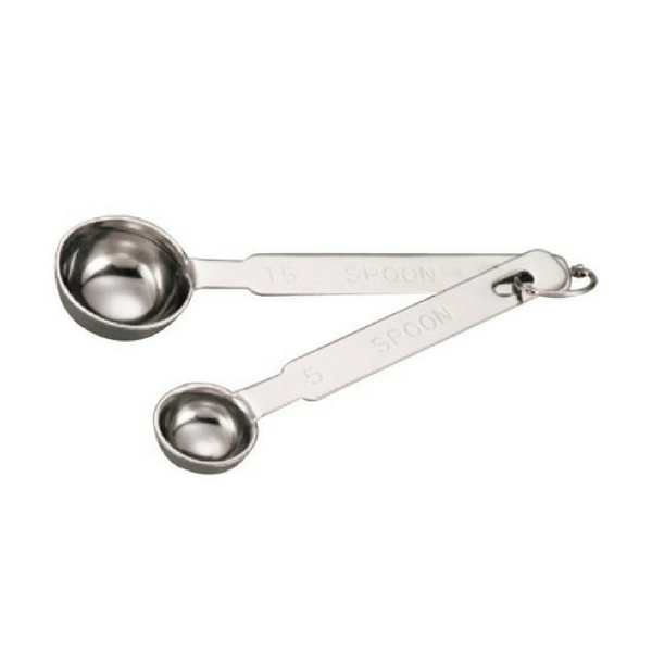 Wadasuke Extra Thick Stainless Steel Double-Sided Measuring Spoon 5ml & 15  ml