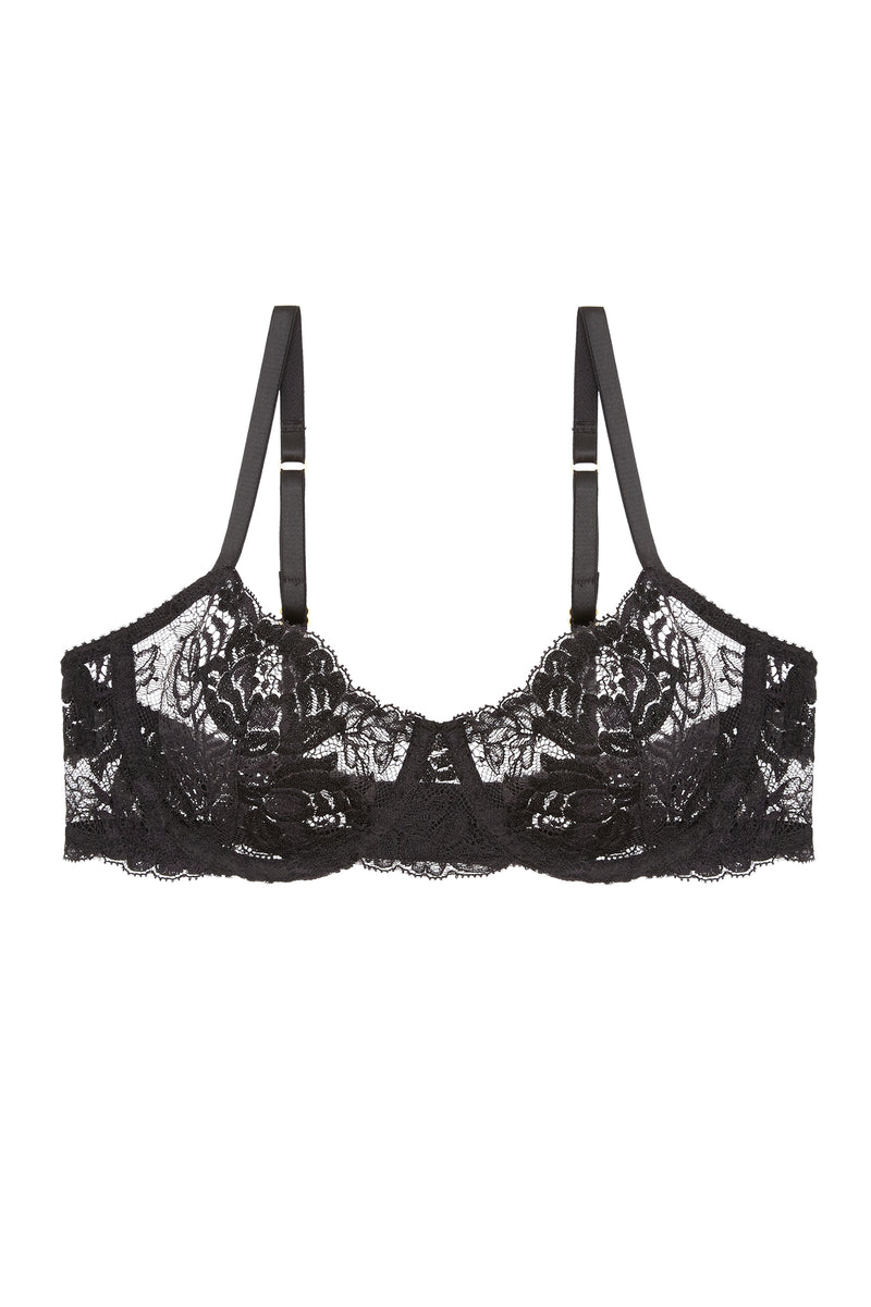 Begonia French Lace underwire bra in Black – GirlandaSeriousDream.com
