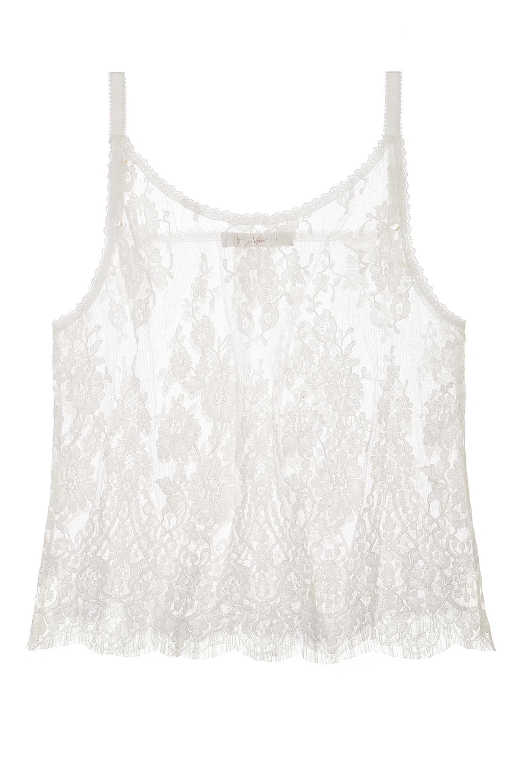 Jen French lace cami top in Ivory – GirlandaSeriousDream.com