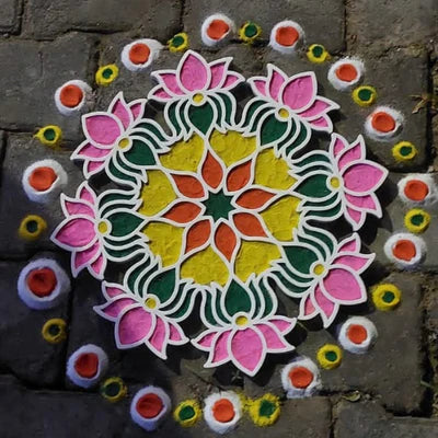 Buy Shubh Rangoli Powder Colors Set of 6 Different Color Rangoli Colors 200  Grams in Each Packet(Red,White,Green,Pink,Haldi,Blue) Rangoli Navratri  Multicolored Rangoli Online In India At Discounted Prices