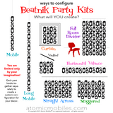 Ideas and Inspo on how to configure your Beatnik Party Atomic DIY Kits by AtomicMobiles.com - click to enlarge