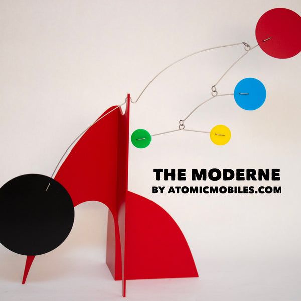 Le mobile de sculpture d'art cinétique moderne par AtomicMobiles.com