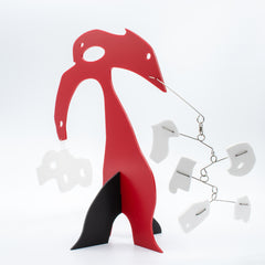 La Chèvre - La Chèvre - Sculpture Stabile d'Art Cinétique Animal Abstrait par AtomicMobiles.com