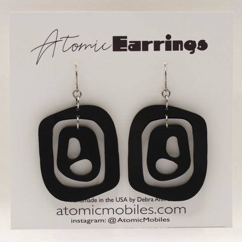 Les boucles d’oreilles atomiques du milieu du 20e par AtomicMobiles.com - boucles d’oreilles faites à la main d’inspiration moderne du milieu du siècle