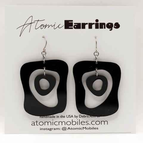 Les boucles d’oreilles MidMod Atomic par AtomicMobiles.com - boucles d’oreilles faites à la main d’inspiration moderne du milieu du siècle