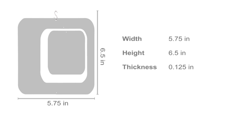 Dimensions de la pièce d'écran de séparation de pièce Coolsville - par AtomicMobiles.com