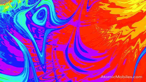 Fondo virtual con zoom gratuito de AtomicMobiles.com en colores brillantes y llamativos