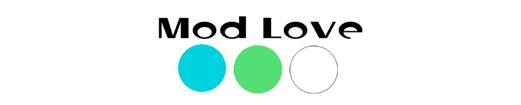 MOD Love color inspo of Aqua Blue, Lime Green, and White for AtomicMobiles.com