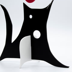 Le Chat - The Cat - Modern Art Kinetic Stabile Sculpture by AtomicMobiles.com