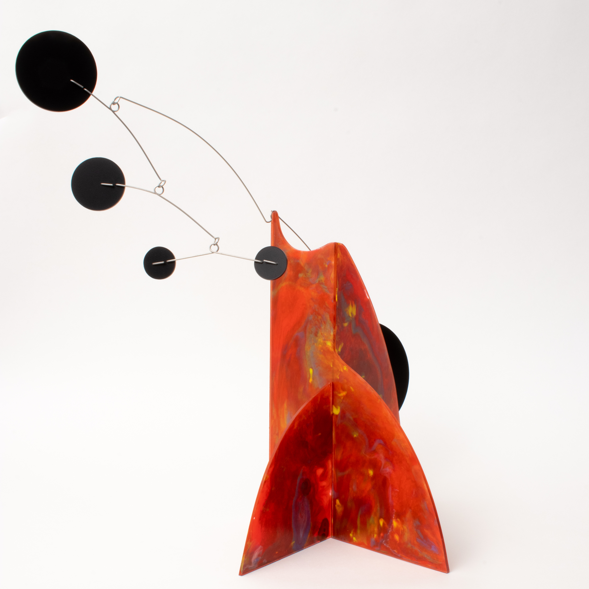 Eloquent Hand Painted Moderne Stabile Art Sculpture #5 – Atomic Mobiles™
