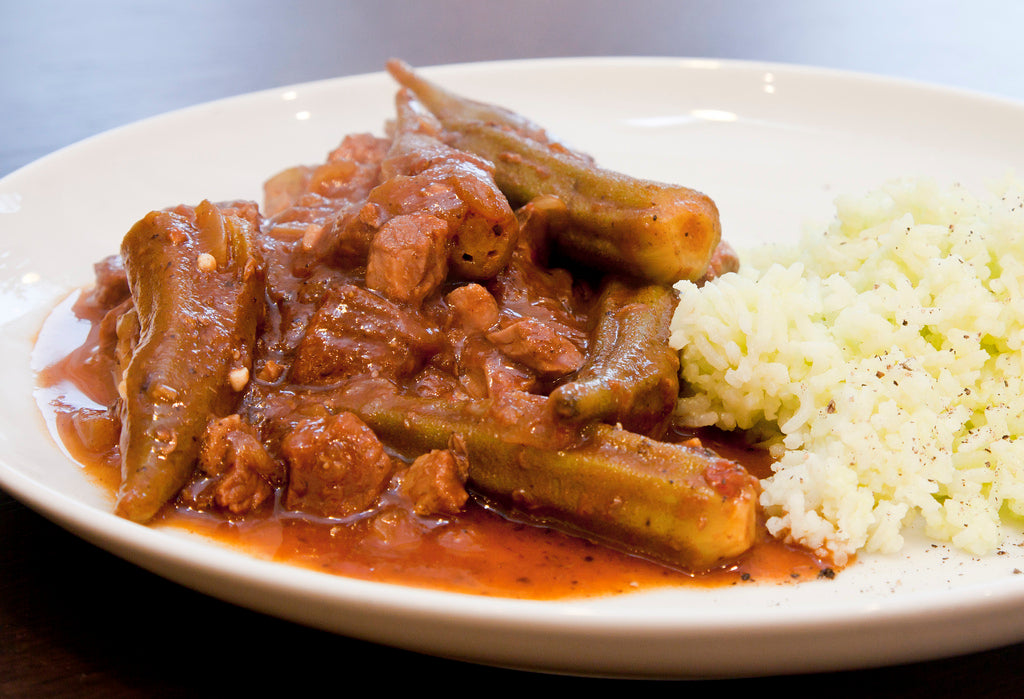 okra and rice stew