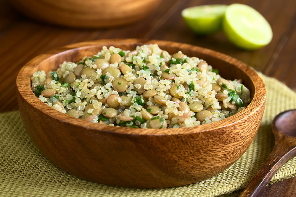 lentil and quinoa stew