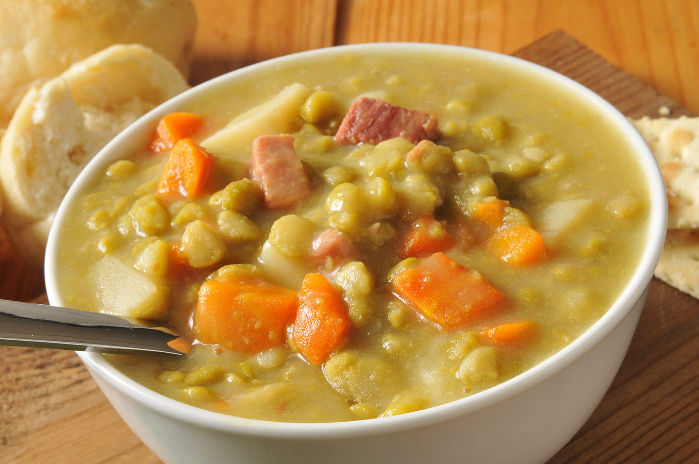 Easy Peasy Homemade Split Pea Soup in Clay VitaClay® Chef