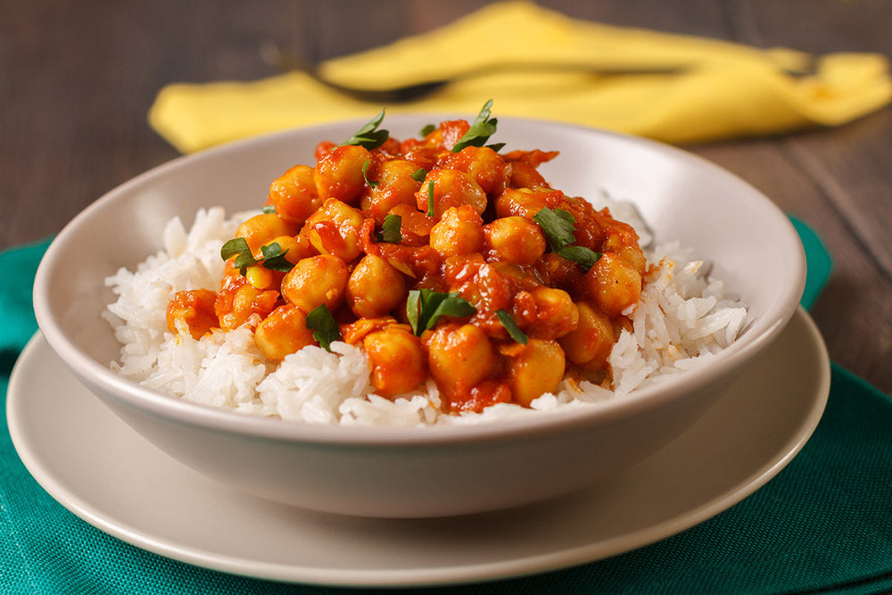 slow cooker vegetable and chickpea curry