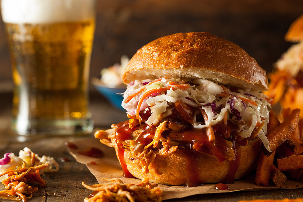 slow cooker pulled chicken sandwiches