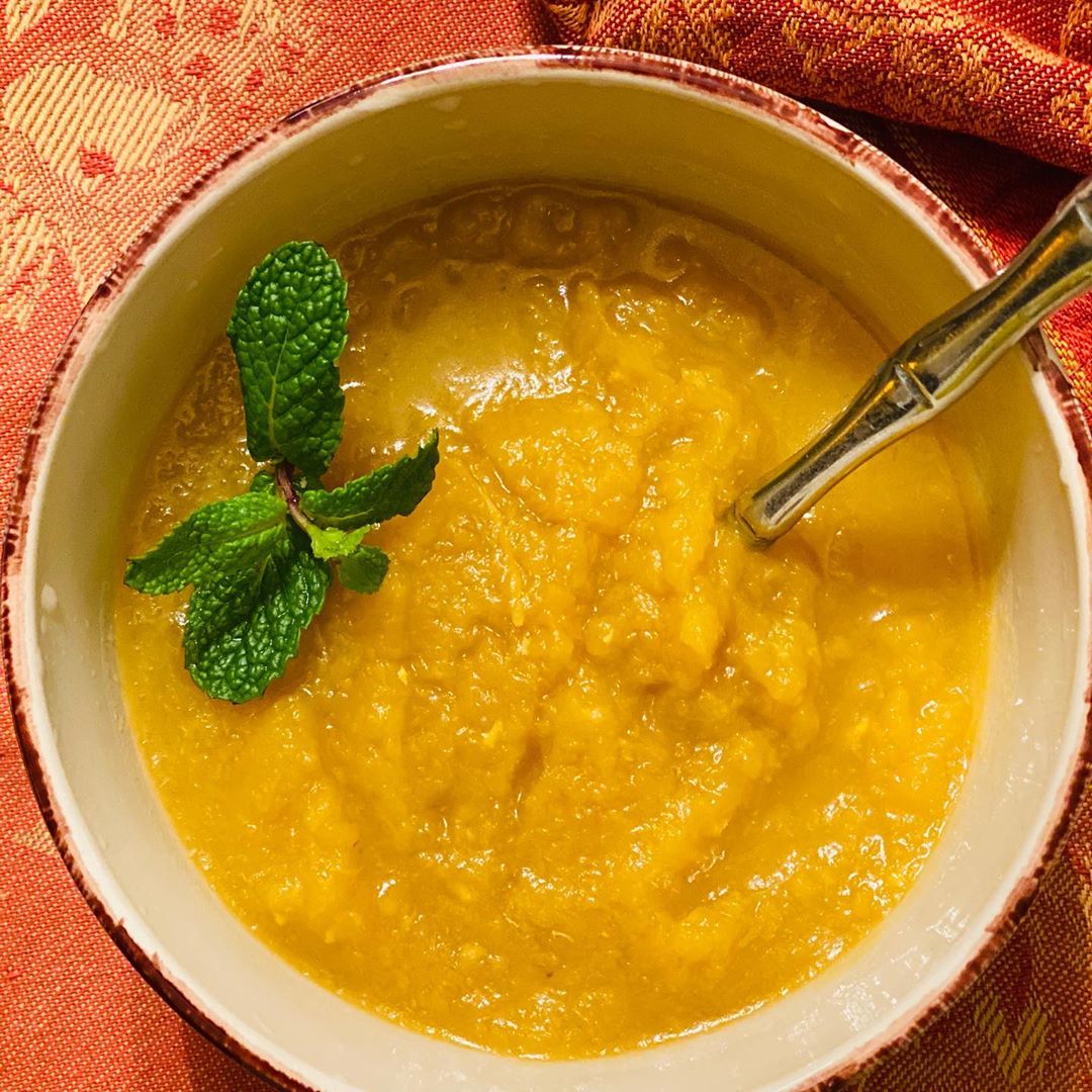 Sliced Baked Acorn Squash Recipes Meatless Monday Clay Pot Acorn Squash Soup VitaClay Chef